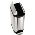 119 gal Step-On Can, Brushed, Stainless Steel, 10.4 in