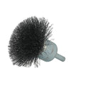 End Brush, 3"Dia., Carbon Steel Bristle