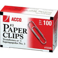 Paper Clip, Silver, Steel Wire, PK1000