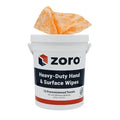 Heavy-Duty Hand & Surface Wipes, Premoistened, Aloe/Vitamin E, Citrus Fragrance, 72 Wipes/Bucket