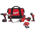 M18 Cordless LITHIUM-ION 4-Tool Combo Kit w/ M18 HACKZALL Recip Saw