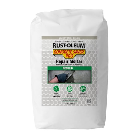 Repair Mortar, Bag, 50 lb, Gray