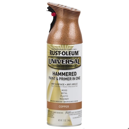 Hammered Spray Paint, Copper, Hammered, Solvent, 12 oz