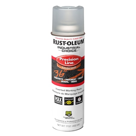 Precision Line Marking Paint, Inverted, Clear, 20 oz