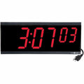 15-1/2" Digital Wall Clock, Black