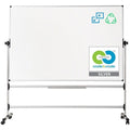 Dry Erase Board, Melamine, 48 in, 36 in, Aluminum Frame, White, Matte