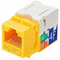 Datacom Jack, Cat5, Punch Down, Yellow
