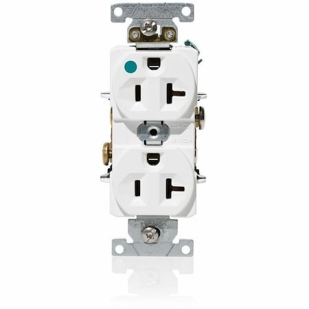 Duplex Outlet, White 20A 125V