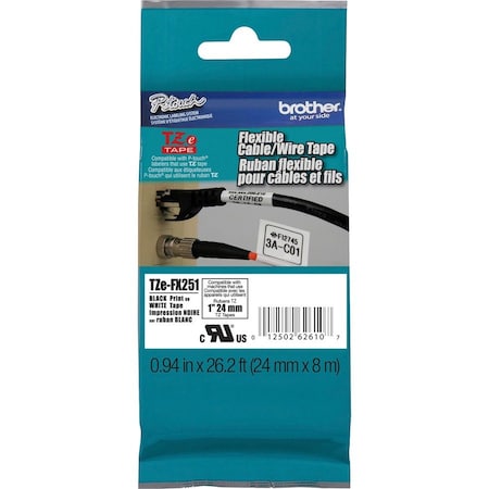 Flag Label, White, Polyester