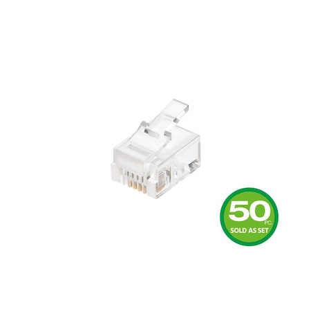 Plug, Mod, 6P4C, Strander, Stranded, PK50