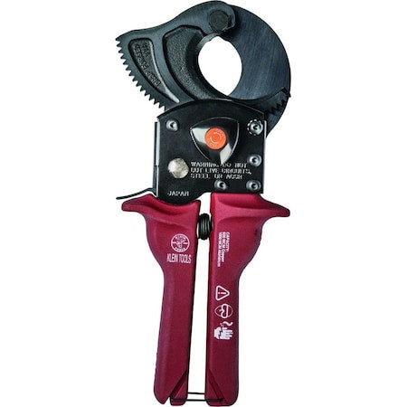 Ratchet Cable Cutter, Center Cut, 10-1/4In