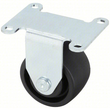 Plate Caster, 1000 lb. Load Rating, Rigid
