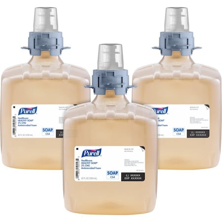 Hand Soap, Series CS4, 1,250 mL, Foam, Fragrance Free, Requires Dispenser, 3 PK