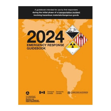 Safety and DOT Reference Book, 2024 Emergency Response Guidebook, English, Standard Bound