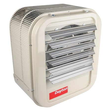 Fan Forced Electric Unit Heater, Wall & Ceiling, 3 Phase, 208/240VAC, 22.5kW/30kW, 30 in H