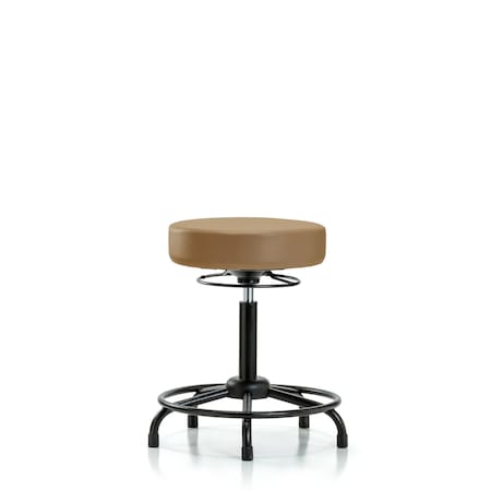 Vin Stool without Back-Medium Bench Height with RT BaseandStationary Glides in Taupe Trailblazer Vin