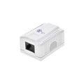 Surface Mount Box, Cat5e, 1P, White