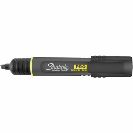 Black Permanent Marker, Chisel Tip