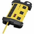 Power Strip, 5-15R, 5-15P, 25 ft., Black/Yellow