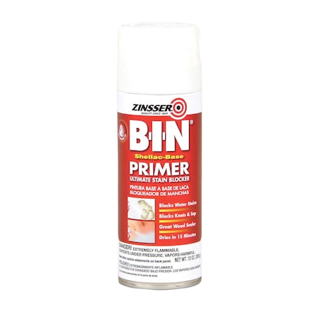 Primer/Sealer Stain Killer, White, Solvent, 13 oz