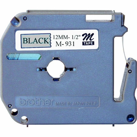 Label/Ribbon Cartridge, Silver, 1/2 in W