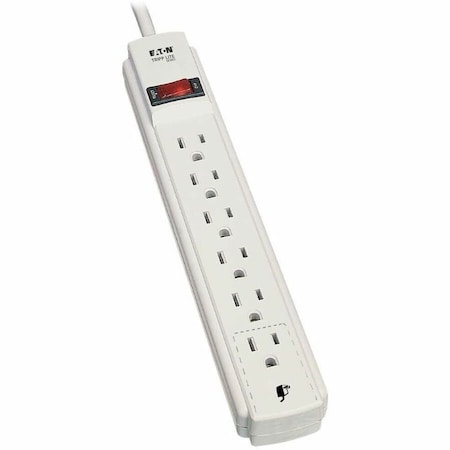 Power Strip, 5-15R, 5-15P, 4.57m, Light Gray