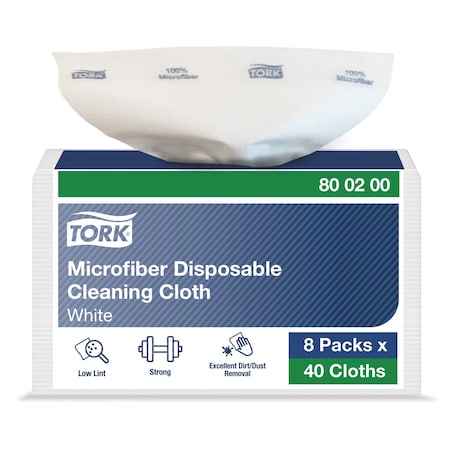 Microfiber Cloth,Light Duty,13 3/8""L,PK8