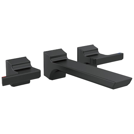 Pivotal Two-Handle Wall Mount Bathroom Faucet Trim