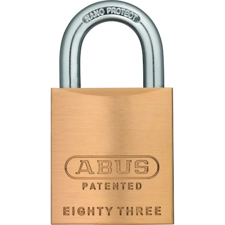 Padlock, 2" H, 1 3/4" W, Brass