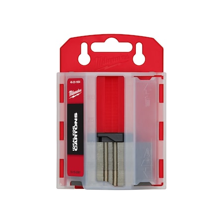 Carton Utility Knife Blades w/ Dispenser, PK50