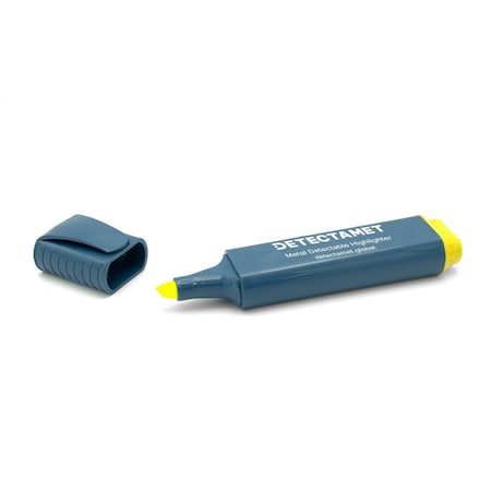 Metal Detectable Highlighter, Yellow Ink, Chisel Tip, PK5