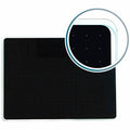 Board and wall fixing, 36 in, Tempered Glass Frame, Black