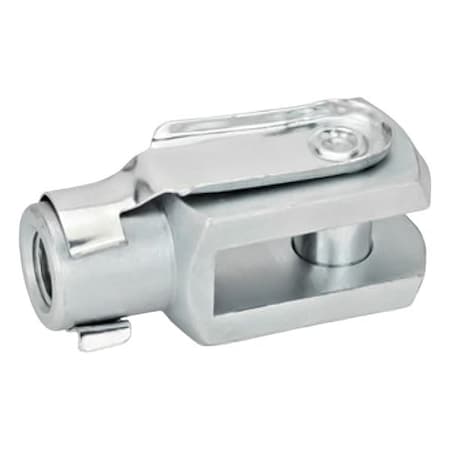 Clevis Rod Ends, Steel, Blue Passivated Zinc Plated