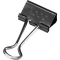 Binder Clips, Small, Black Silver, PK12