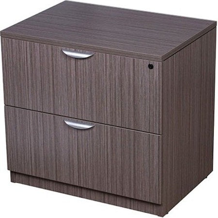 31"" W 2 Drawer File Cabinet, Driftwood,  Letter/Legal