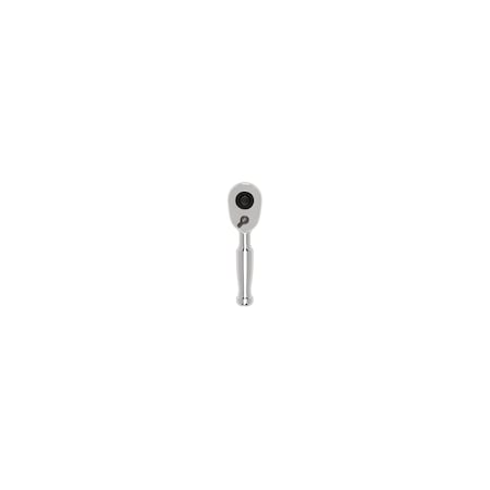 3/8 in Drive 90 Geared Teeth Pear Quick-Release Ratchet, Polished