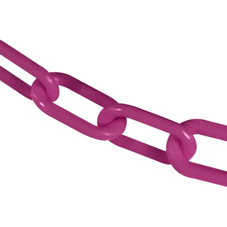 3"" x 300' Magenta Plastic Safety Chain