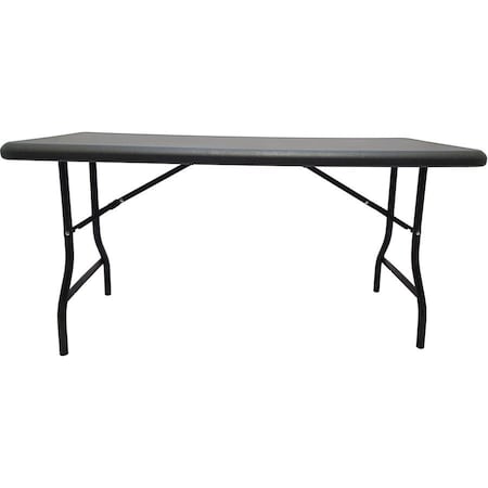 IndestrucTable Industrial Folding Table, Charcoal Top, 30 in W x 60 in L x 29 in H