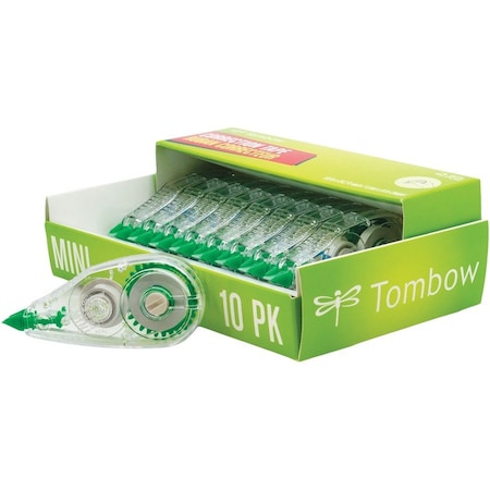 MONO Mini Correction Tape, Non-Refillable, Clear Applicator, 0.17" x 315", PK10