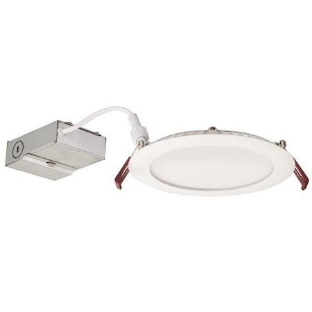 Round LED Recessed Downlight 6in., 27K/3