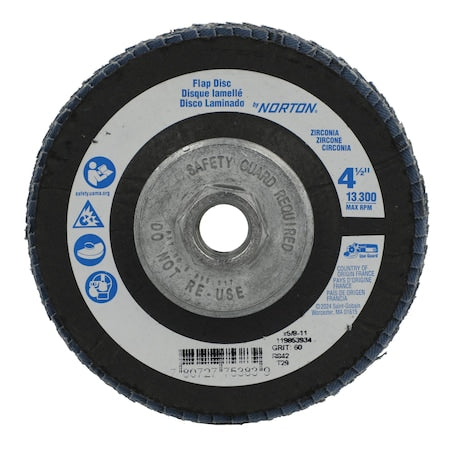 Fiber Disc, 4 1/2 in Dia, 5/8in Arbor