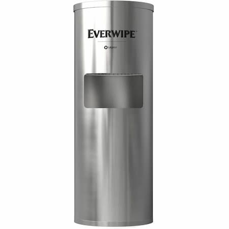 Wet Wipe Dispenser, SS, 37 1/4 in H, Silver