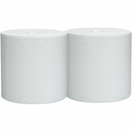 WypAll General Clean L30 Heavy Cleaning Towels (05820), Strong & Soft Wipes, Center-Pull Rolls, White