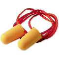 Foam Disposable Foam Ear Plugs, Bullet Shape, 29 dB, Orange, 100 PK