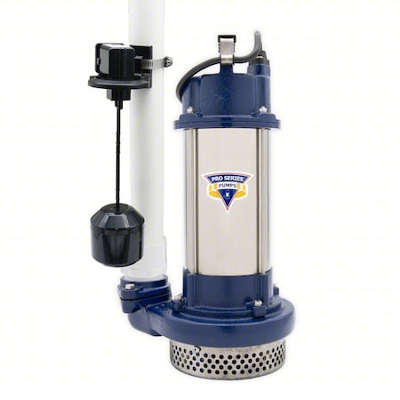 SubmersibleSumpPump,20ft,18in,115VAC