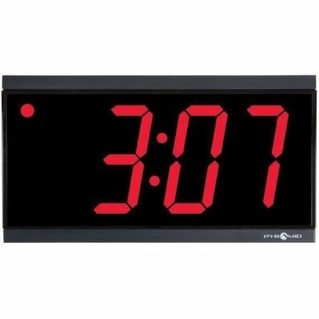 11-1/2" Digital Synchronized LED POE Clock, Black