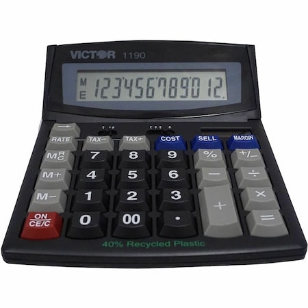 Finance Portable Calculator, LCD, 12 Digit