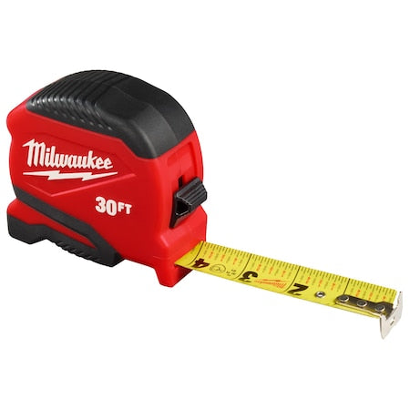 Tape Measure, 30 ft L Blade SAE