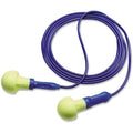 E-A-R Push-Ins Disposable Corded Ear Plugs, Pod Shape, 28 dB, Blue/Yellow, 100PK