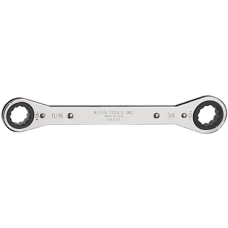 Ratcheting Box Wrench - 11/16IN x 3/4IN